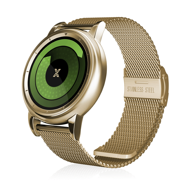 X WATCH X2 Gold 42 mm Çelik Kol Saati