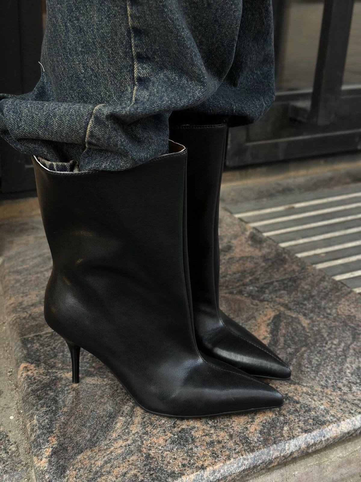 Siyah xl Kesim Bootie