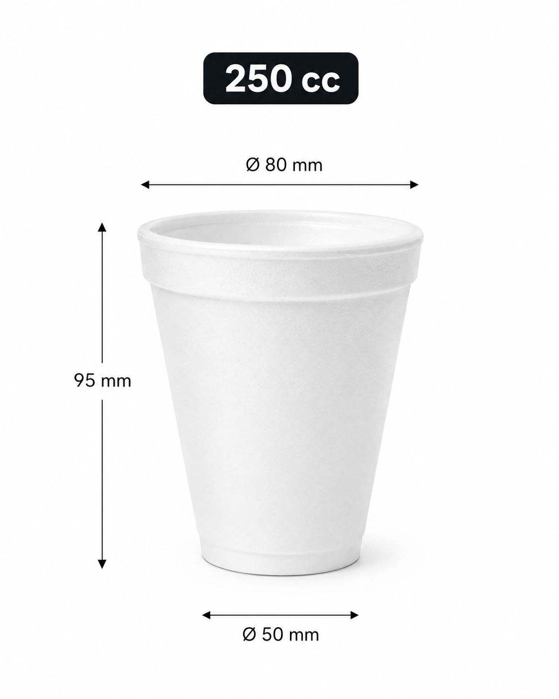 250 cc EPS Köpük Bardak (25’li Paket)