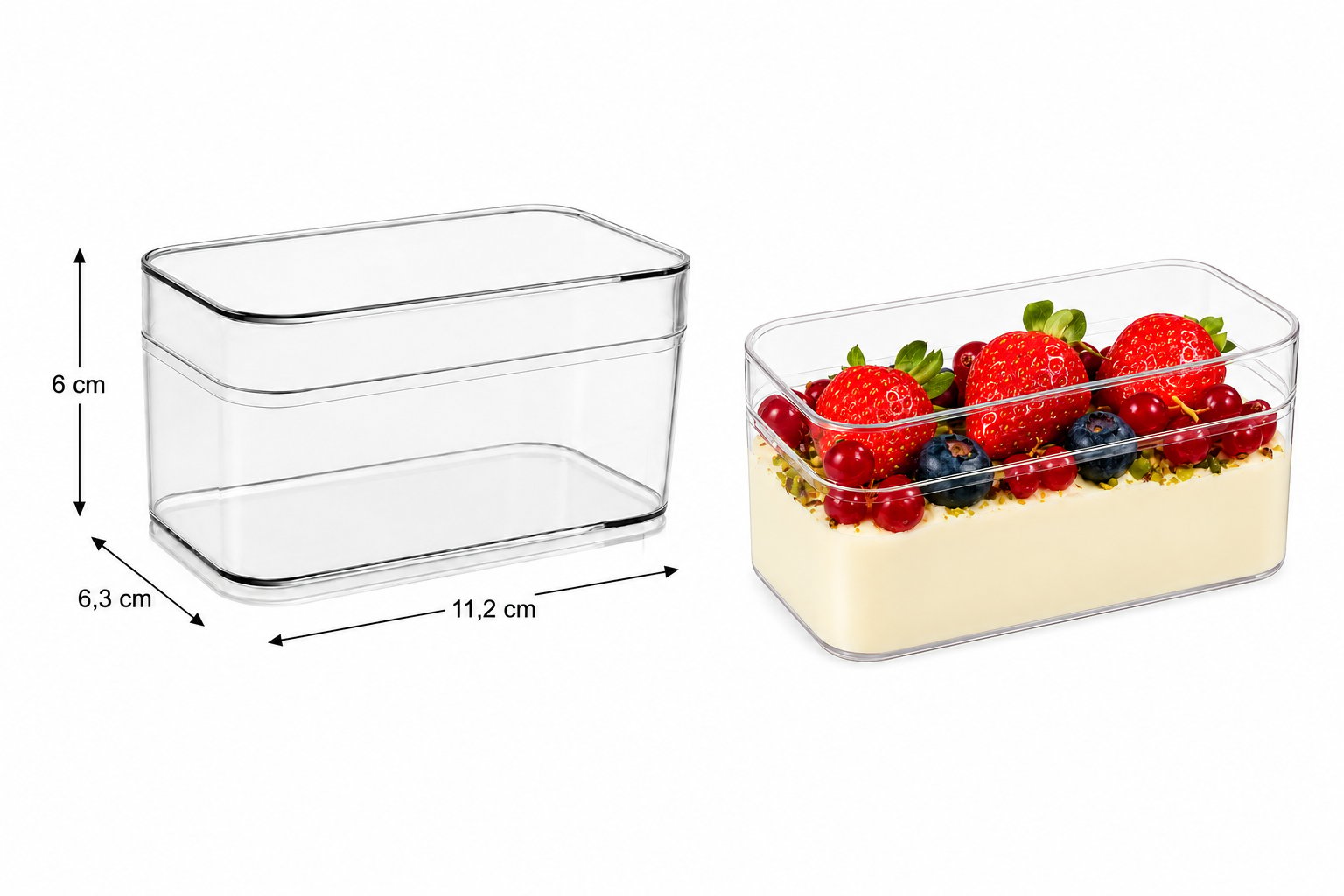 300 cc Kristal Benetta Kapaklı Kutu (MAY287) – 12’li Paket