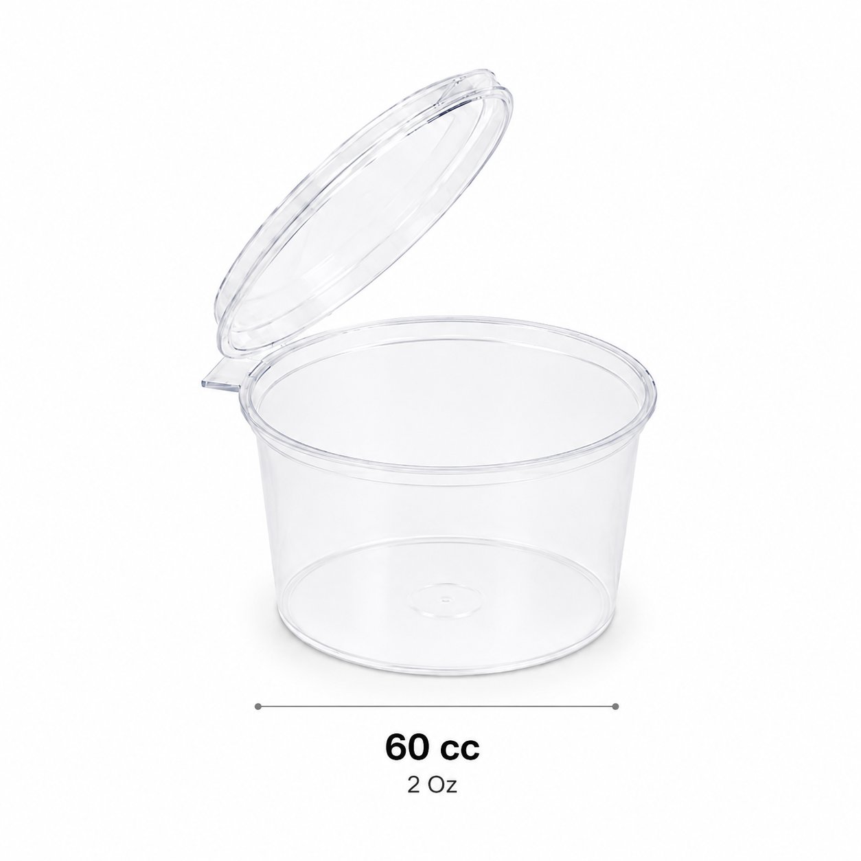 60 Cc 2 Oz Sos Kabı Pp Şeffaf