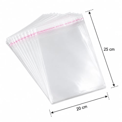Bantlı Opp Poşet 20*25 (Pk 100 Adet)