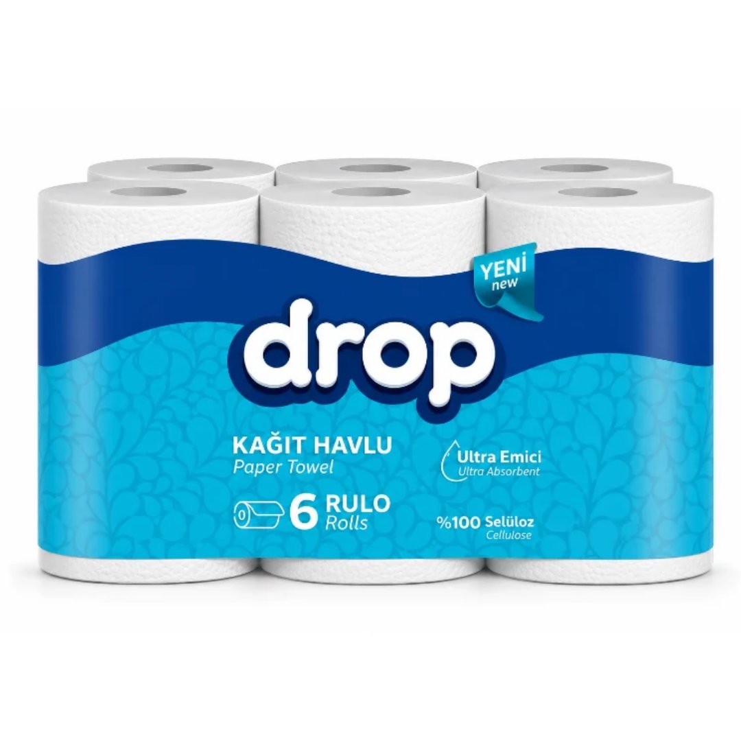 Drop Dolphin 2 Katlı Havlu Kağıt 6'lı
