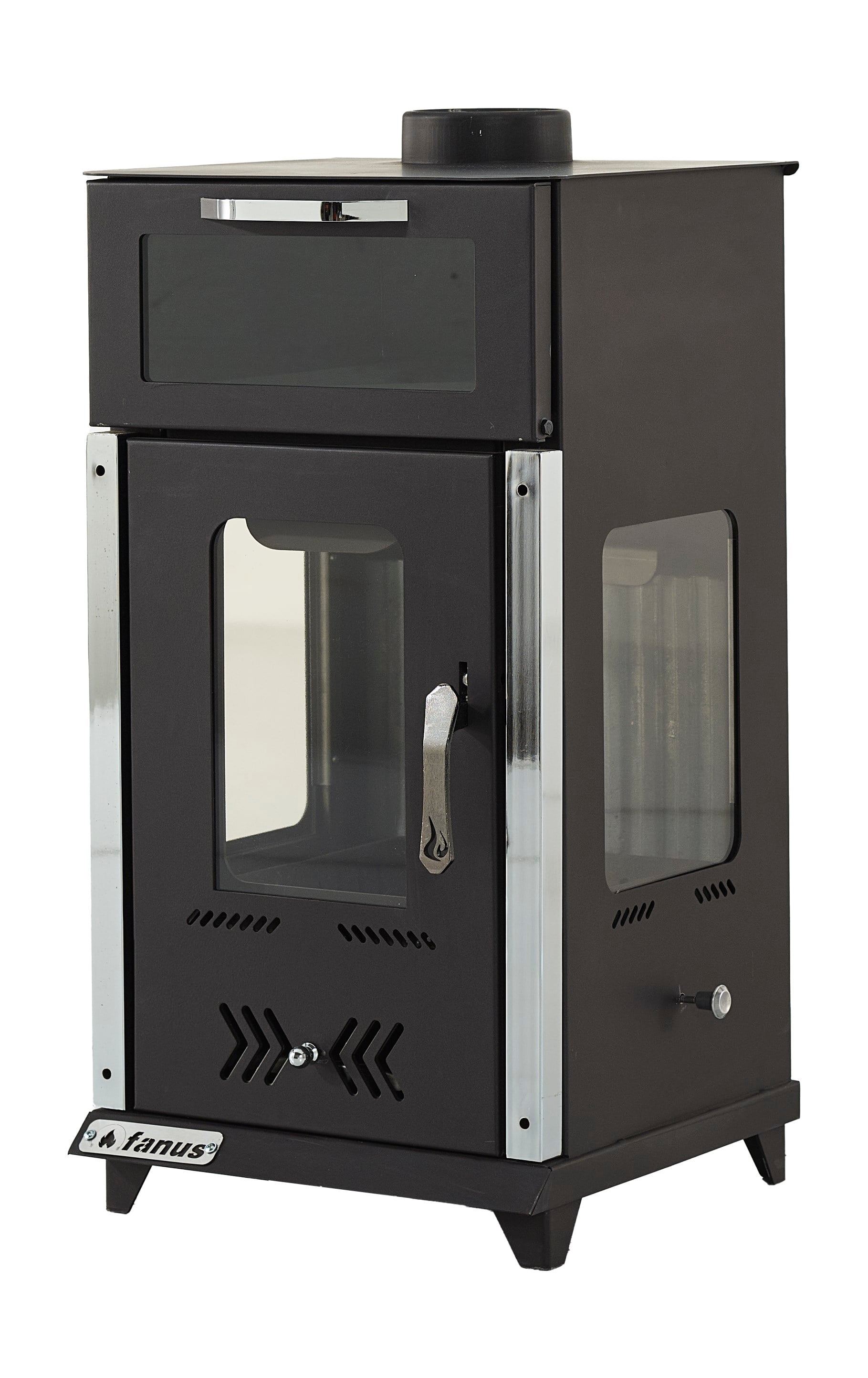 Fanus F410 3 tarafı camlı Mini Fırınlı Soba 
