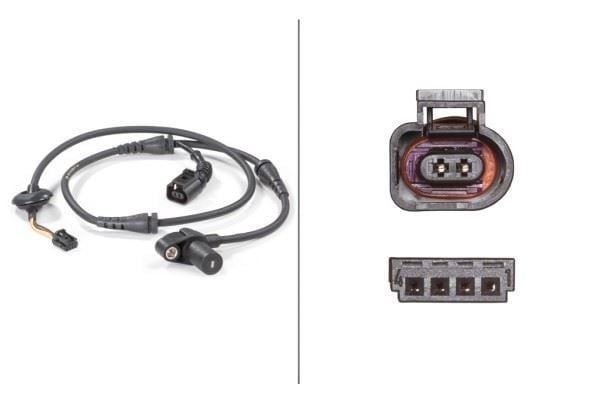 Abs Hız Sensörü Ön Audı A4 1.6-2.0 00-04 1.8T 02-04 Hella 6Pu012806171