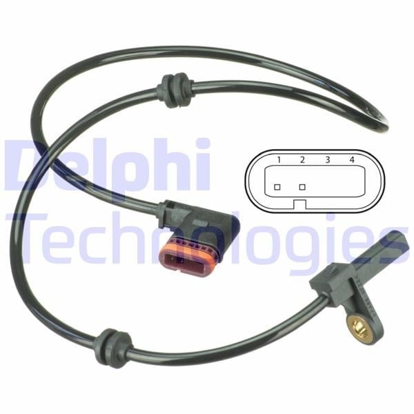 Abs Sensoru Arka Mercedes S-Class W221 C216 05>09 Delphı Ss20541