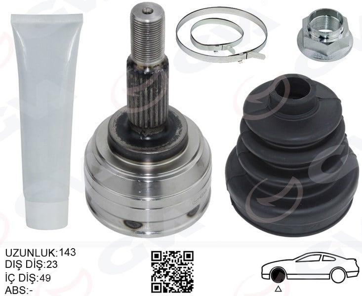 Aks Kafası Sol-Sag On Dıs Renault Clıo Iıı 1.5 Dcı M-T 05-12 Dacıa Logan-Logan Mcv 1.5 Dcı 04-12 Gva 4414160K