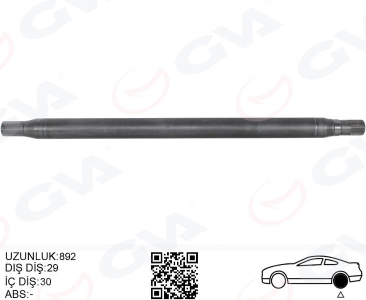 Aks Mılı Arka Sag Kalın Uzun 892Mm Mercedes Sprınter B906 . Vw Crafter 30-35-50 Z:29-30 Gva 4499159