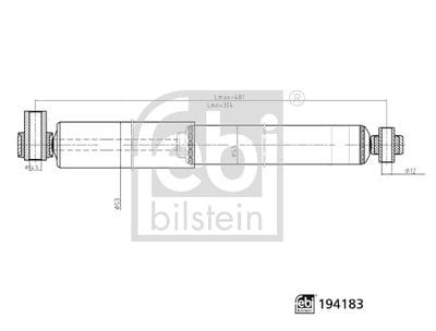 Amortisör Arka Sağ-Sol Ford Transit 06> V347 Febı 194183