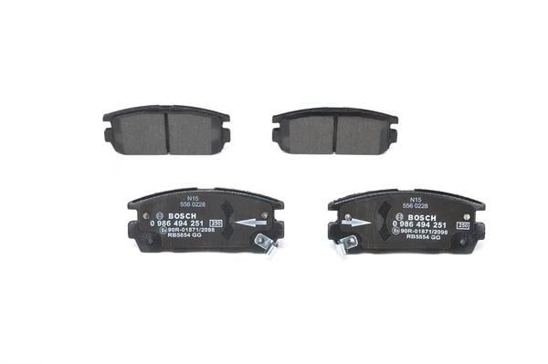 Arka Balata Antara 2.4-3.2 V6-2.0 Cdtı 06 >10 > Captiva 2.0D 2.2D 2.4 3.0 3.2 06>11> 0986Tb3008 Bosch 0986494251