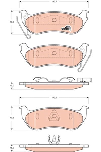 Arka Balata Cherokee 2.4 2.5Crd 2.8Crd 3.7 V6 01-08 Wrangler 2.4 3.8 4.0 01-08 Trw Gdb4139
