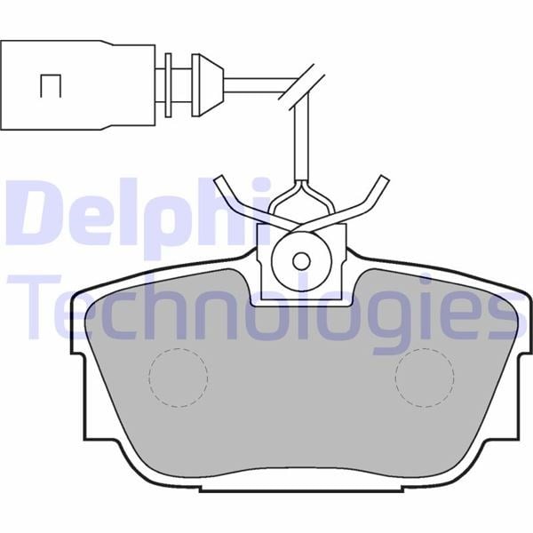 Arka Balata Fişli Transporter T4-Caravelle 2.4 2.5 Tdı 90-03 Gdb1369 Delphı Lp1541