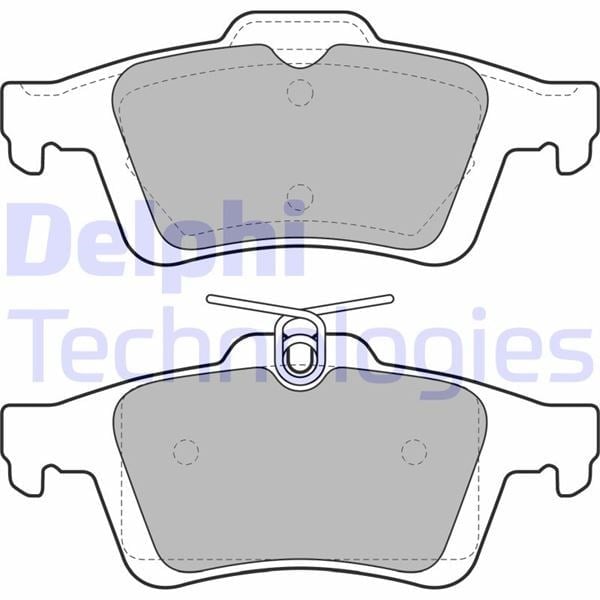 Arka Balata Focus Iı Cmax 03> Connect 02> Laguna Iıı 07> Opel Vectra C 02> Sıgnum 03> Cıtroen C5 08> Peugeot P508 10>18 1647875980-4254.A8 Delphı Lp1958