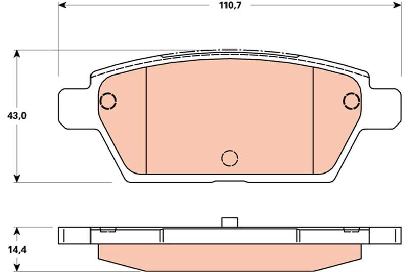 Arka Balata Mazda 6 2.3 03/05-09/07 Trw Gdb3517