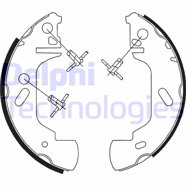Arka Pabuç Balata Transit T12 2.0-2.5Dı-2.5Td 91-98 254X52 Gs8629 7132050 Delphı Ls1701