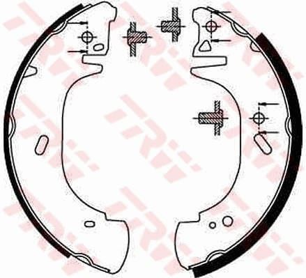 Arka Pabuç Balata Transit T12 2.0-2.5Dı-2.5Td 91-98 254X52 Gs8629 7132050 Trw Gs8630