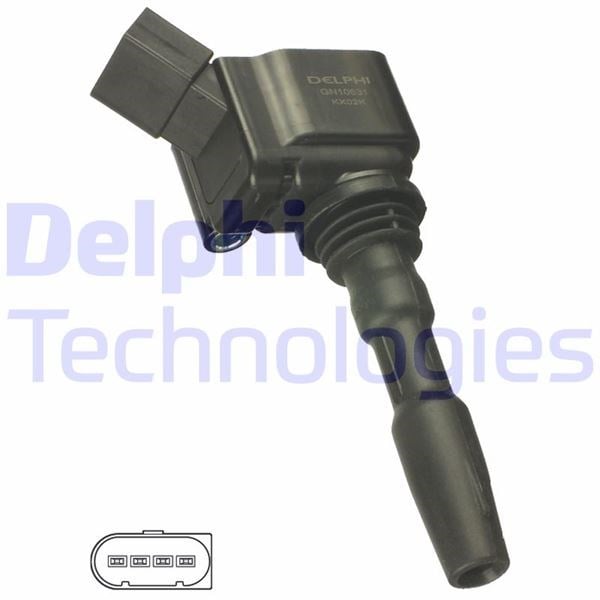 Ateşleme Bobini Golf Vıı-Beetle-A3 1.2-1.4 Tsi-Jetta Iv-Passat-A1-Q3 1.4 Tsi-Polo 1.0-1.2-1.4 Tsi Delphı Gn10631-12B1