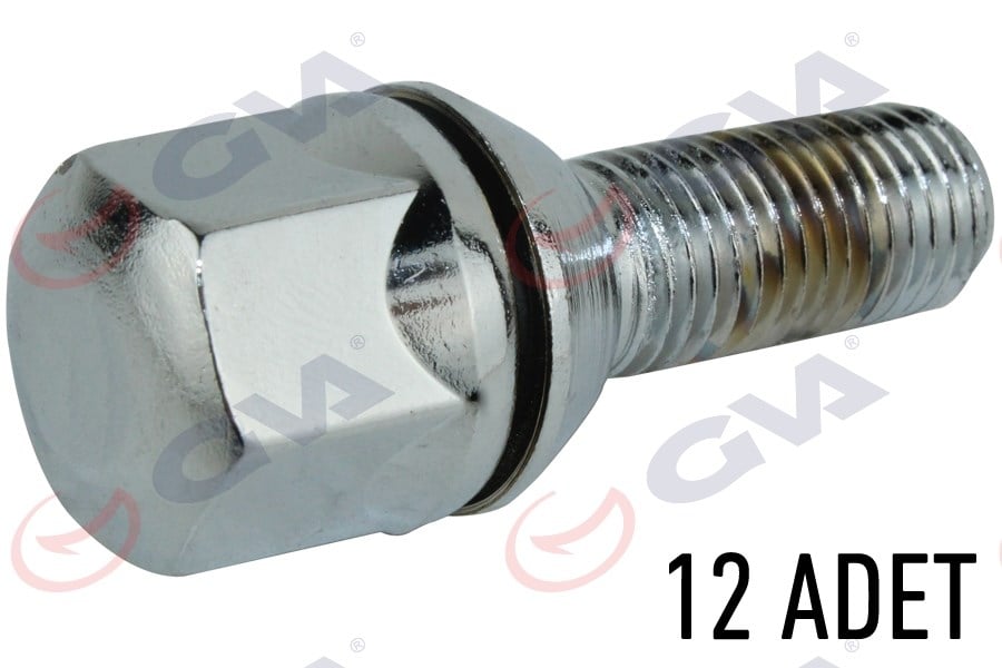 Bijon Civatası Renault 9-11 Pullu Kromajlı Paket 12 Gva 8810117