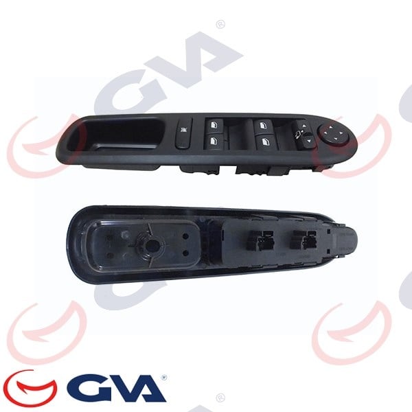 Cam Açma Anahtarı Sol Peugeot 407 04-11 Dörtlü-Merkezi Kilit Düğmeli - Ayna Ayarlı Gva 8043012
