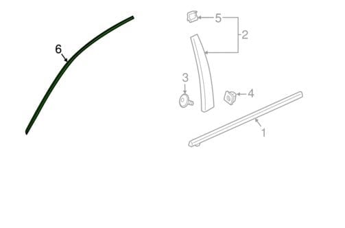 Cam Çıtası Ön Kapı Sağ Üst Krom Insıgnıa B Gm 13463858