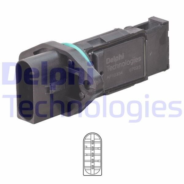 Debimetre Sensörü Audı A3-A4-Seat Alhambra-Ibıza-Leon-Toledo-Skoda Fabıa-Octavıa-Vw Bora-Golf-New Be Etle-Polo-Sharan 09/1995-09/2010 Delphı Af10334-12B1