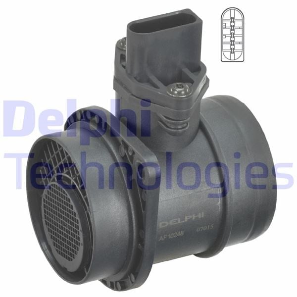 Debimetre Sensörü Komple Audı A3 1.9 Tdı. A4. A4 Avant 1.9 Tdı; Skoda Fabia 1.4 Tdı. Octavia 1.9 Tdı Delphı Af10248-12B1