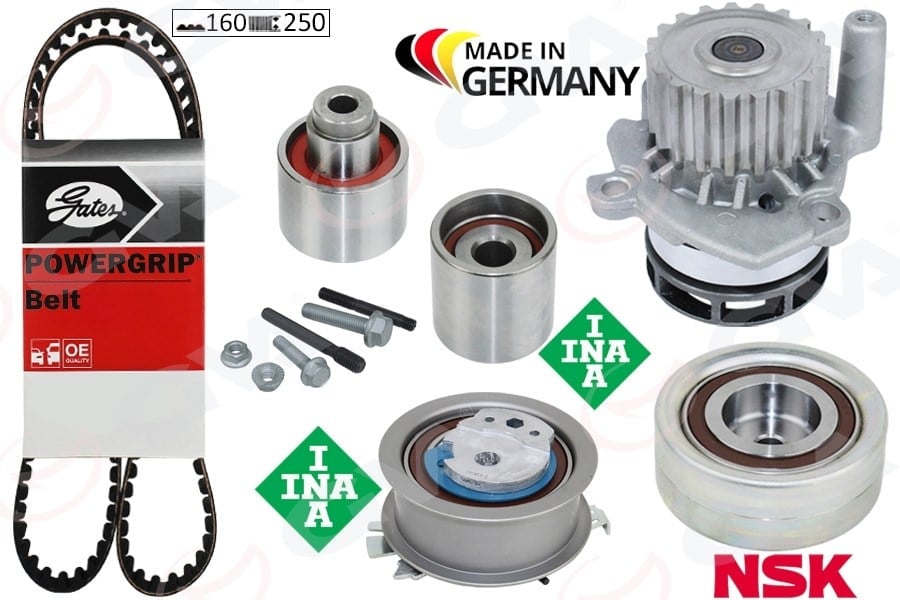 Devirdaimli Triger Seti Crafter-T6-A3-Jetta-Caddy-Polo-Passat 1.6-2.0 Tdı Cayb/C/D- Caab/C-Ckub-Cffb Gva 59Wpk7577g-1