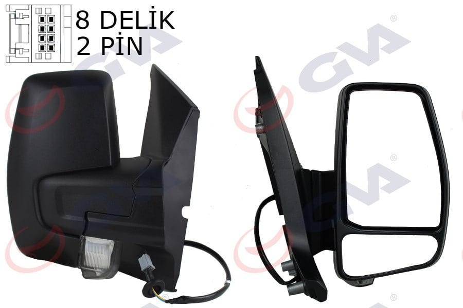 Dış Dikiz Aynası Sağ Transit Custom V362 12> Mekanik Desenli Sinyalli Konveks Vm-6325R 1766579-682Bl5ja6 Gva 1032210