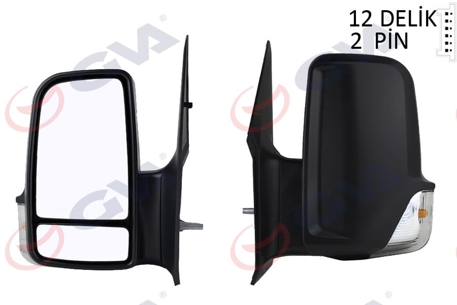 Dıs Dıkız Aynası Sol Manuel. Sınyallı. Konveks. 2 Fıs Mercedes Sprınter B906 . Vw Crafter 30-35-50 Gva 1099821