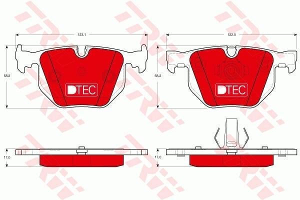 Disk Balata Arka Aks Bmw 7 E65-E66-E67 2002->2005 Trw Gdb1499dte