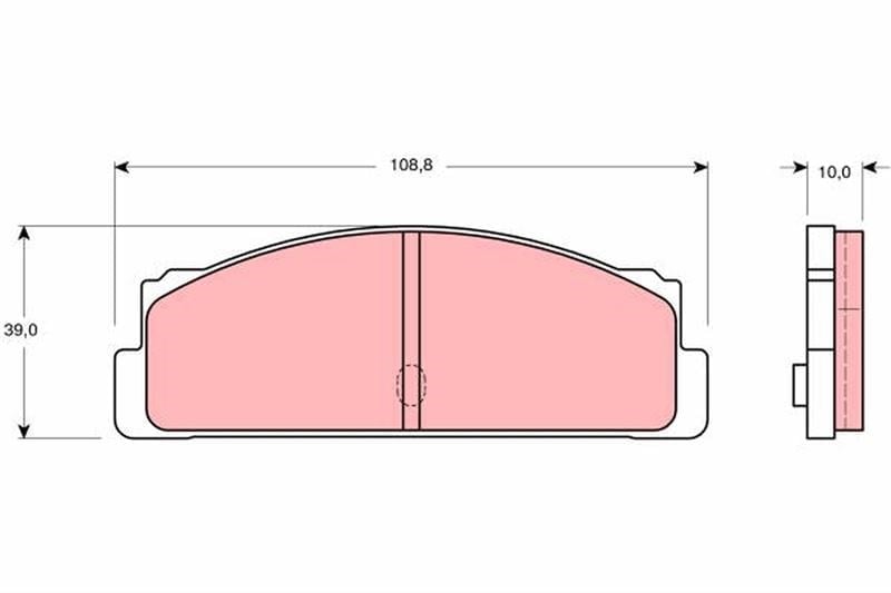 Disk Balata Arka Autobıanchı-A 111-Prımula Berlinafıat-124 124 -124 Coupe 124 -124 Familiare 12 Trw Gdb107