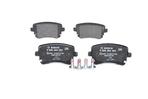 Disk Balata - Arka - Wva 23326 - 116.2X68.6X17.5 Mm - İkaz Kablolu Bosch 0986494303
