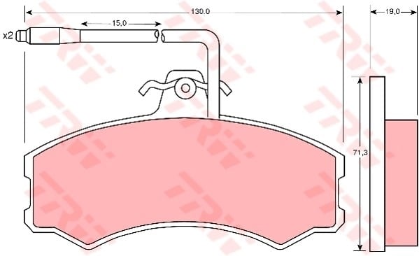 Disk Balata Ön Aks Alfa Romeo Ar 6 Bus 280 -Ar 6 Van 280 Cıtro N C25 Bus 280- 290 -C25 Platform/ Chassis 280- 290 -C25 Van 280- 290 Fıat Ducato Panorama 280 -Ducato Panorama 290 -Ducato Platfo Trw Gdb695
