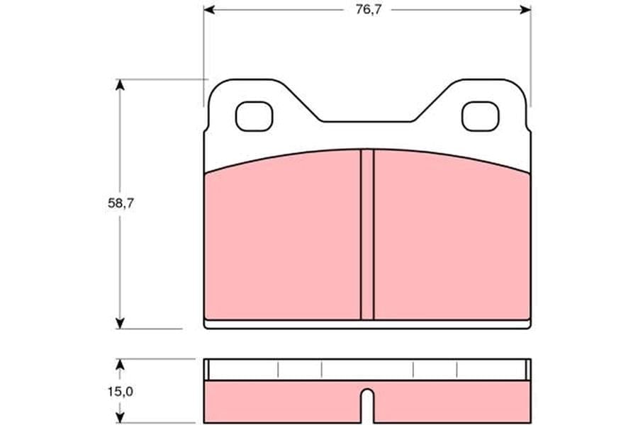 Disk Balata Ön Aks Arka Aks Audı 100 C1 Coupe 817 -100 C1 Saloon 801-803-805-807-811-813-F104 Bmw 1500-2000 115-116-118-121 -1502-2002 E10 -1502-2002 Convertible E10 -1502-2002 Touring E6 -1600 Trw Gdb112