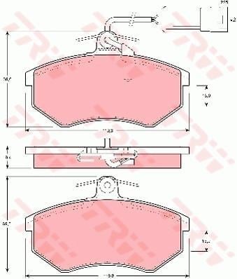 Disk Balata Ön Aks Audı 100 C2 Avant 435-436 -100 C2 Saloon 431-433-434 -100 C3 Avant 445-446 -10 0 C3 Saloon 443-444 -200 C3 Avant 447-448 -200 C3 Saloon 447-448 -80 B3 Saloon 893-894-8A2 -90 B Trw Gdb404