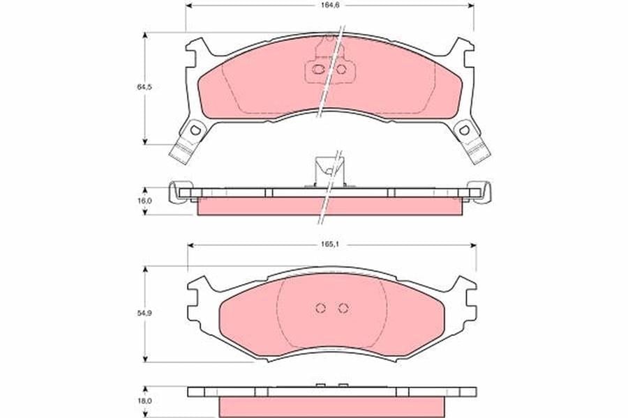 Disk Balata Ön Aks Chrysler Daytona Coupe-Le Baron Convertible-Le Baron Coupe-Le Baron Saloon-New Yo Rker-Voyager Iı Es Dodge Caravan-Daytona Hatchback Plymouth Sundance Coupe-Sundance Saloon 1989->1 Trw Gdb1158