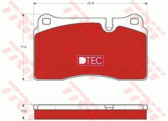 Disk Balata Ön Aks Land Rover Range Rover Iıı L322 -Range Rover Sport I L320 2006->2013 Trw Gdb1743dte