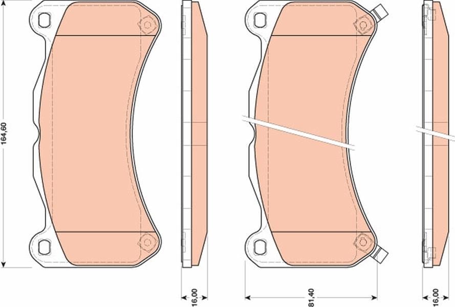 Disk Balata Ön Aks Lexus Is Iı E2 2007->2013 Trw Gdb3489