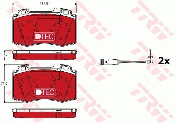 Disk Balata Ön Aks Mercedes-Benz C-Class W203 -C-Class Sportcoupe Cl203 -C-Class T-Model S203 -Cl K C209 -Clk Convertible A209 -Cls C219 -E-Class W211 -E-Class Platform/Chassis Vf211 -E-Class T Trw Gdb1543dte