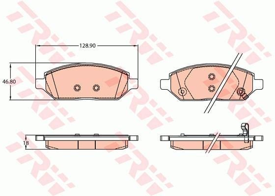 Disk Balata Ön Aks Opel Karl C16 Vauxhall Vıva C16 2015->2018 Trw Gdb2135