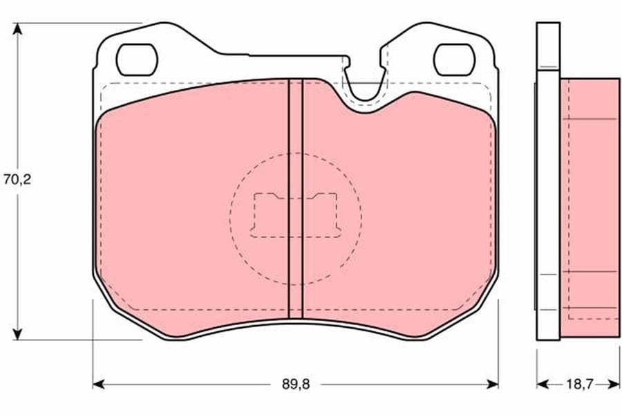 Disk Balata Ön Aks Porsche 924-928-944 1980->1986 Trw Gdb309