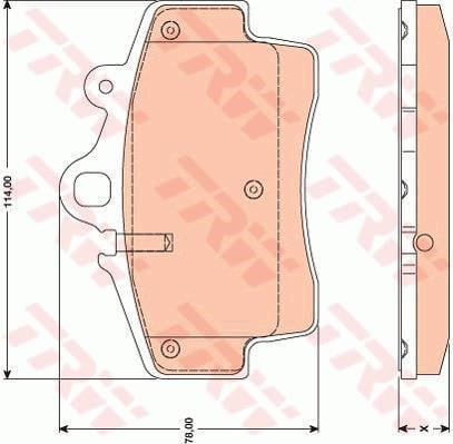 Disk Balata Ön Aks Porsche Boxster 987 -Cayman 987 2006->2009 Trw Gdb1756