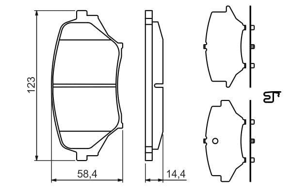 Disk Balata - Ön Bosch 0986494322