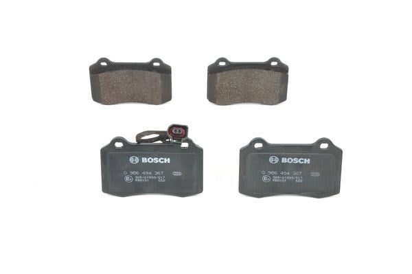 Disk Balata - Ön - Wva 21382 - 109.7X69.3X17.8 Mm - İkaz Kablolu Bosch 0986494367