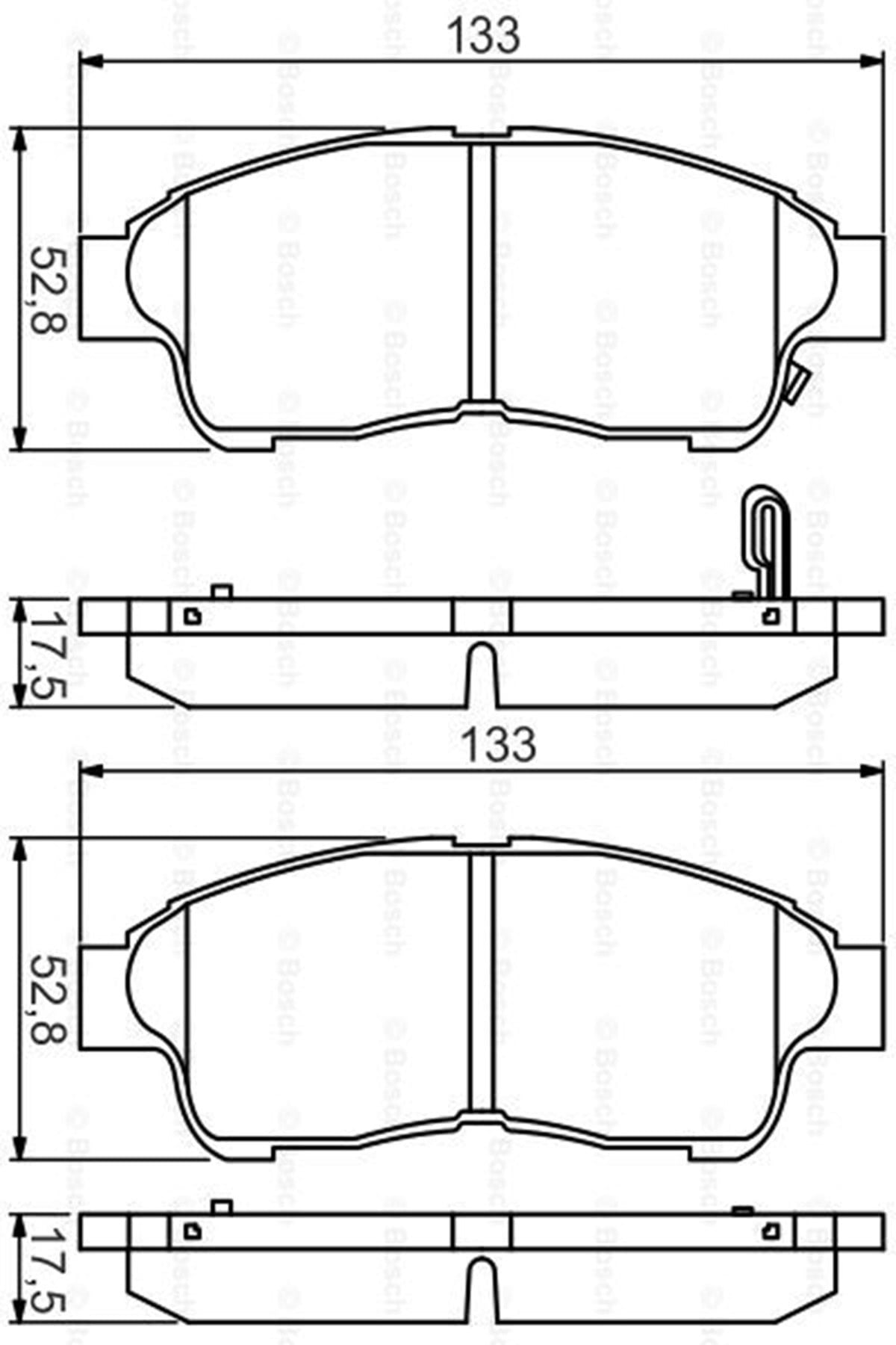 Disk Balata Toyota Corolla 1,6, Rav 4, Carina E Uyumlu Ön -