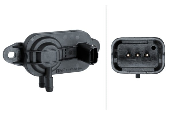 Egzoz Basıncı Sensörü.3-Kutuplu.Alfa Romeo/Citro N/Fiat/Iveco/Lancia/Mini/Mitsubishi/Peugeot Hella 6Pp009409571