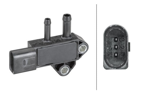 Egzoz Basıncı Sensörü.3-Kutuplu.Citro N/Mazda/Mitsubishi/Peugeot/Subaru Hella 6Pp009409361