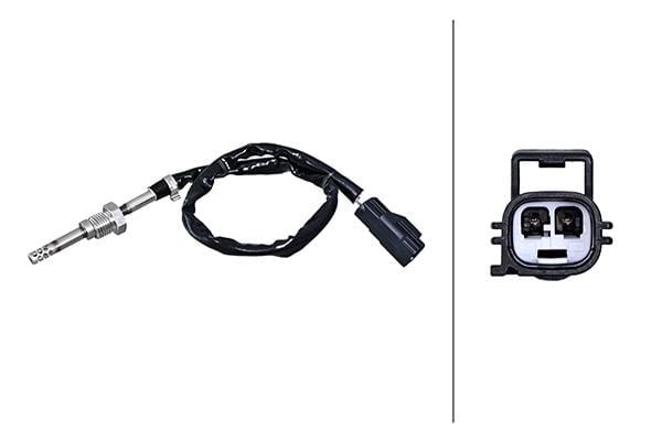 Egzoz Sıcaklığı Sensörü.2-Kutuplu.Volvo S60-V70-Xc70-Xc90 Hella 6Pt010376401