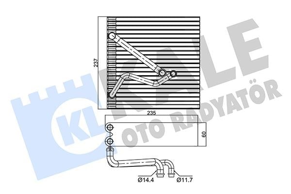 Evaporator A3-Tt-Seat Altea-Toledo-Leov-Vw Golf-Caddy-Passat-Jetta-Eos-Scırocco-Sharan-Tıguan-Eos Kale 350090