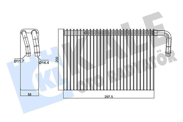 Evaporator Bmw E39 E53 Range Rover 3 Vogue L322 02>12 Kale 350105